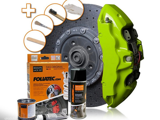 FOLIATEC 2177 Pidurisadula Läikiv värv Toxic Green