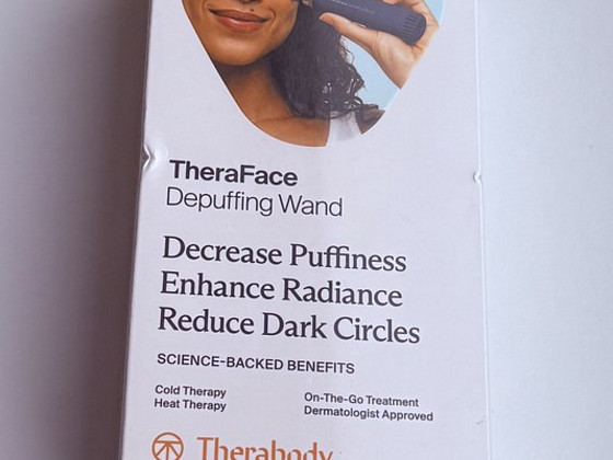 Therabody Theraface Depuffing Wand Massager Face ,Blue/White