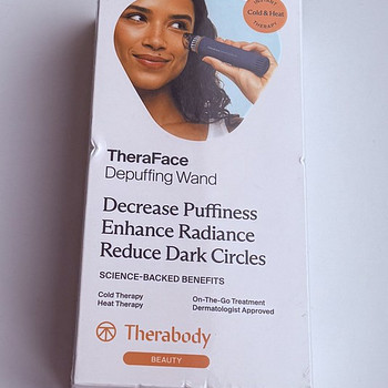 Therabody Theraface Depuffing Wand Massager Face ,Blue/White