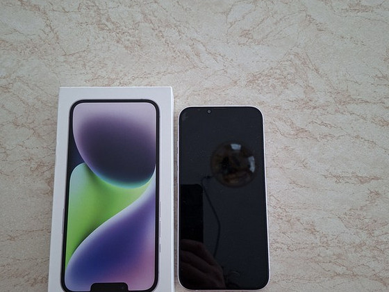 Apple Iphone 14 128GB, aku 84%+ümbris