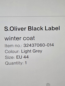 Зимнее пальто S.Oliver Black Label, EU 44 – в очень хорошем состоянии (2 фото из 6)