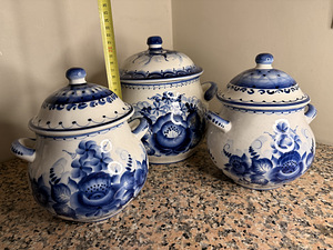 Keraamilised hoiukonteinerid, 3 tk (6 foto / 8)
