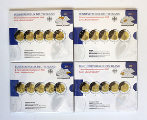 Saksamaa 2 euro Proof ADFGJ 2006-2022 (1 foto / 4)