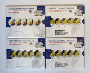 Saksamaa 2 euro Proof ADFGJ 2006-2022 (3 foto / 4)