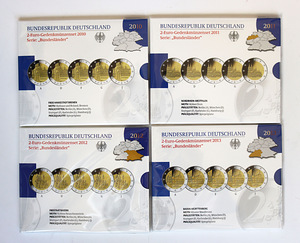 Saksamaa 2 euro Proof ADFGJ 2006-2022 (4 foto / 4)