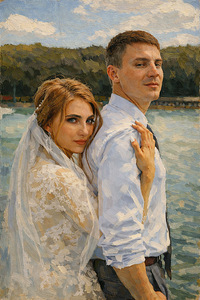 Personalized Oil Painting Portrait (2 foto / 4)