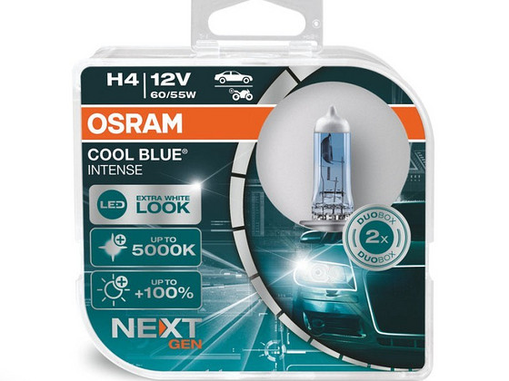 Auto esitule pirn Osram H4 60/55w 12v Cool Blue intense 2 tk