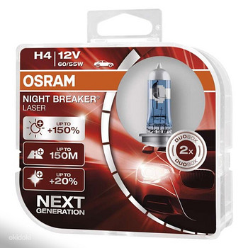 Autopirn Osram Lazer Night Breaker H4 55/60w 2tk.
