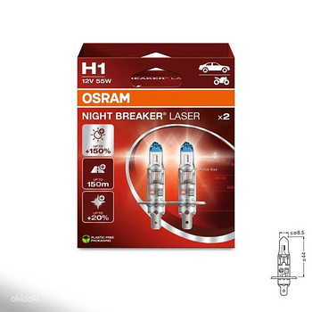 Autopirn Osram Lazer Night Breaker H1 55w 2tk.