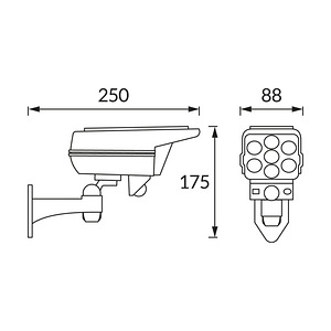 Led valgusti Sono, päikesepaneeliga, 5w, liikumisandur, pult (4 foto / 4)