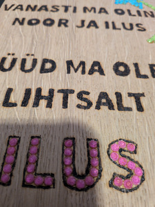 Puidust silt Noor ja ilus (2 foto / 2)