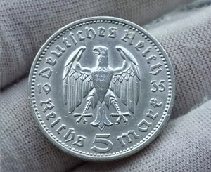 Saksamaa 5 reichsmark 1935 J hõbe (3 foto / 3)