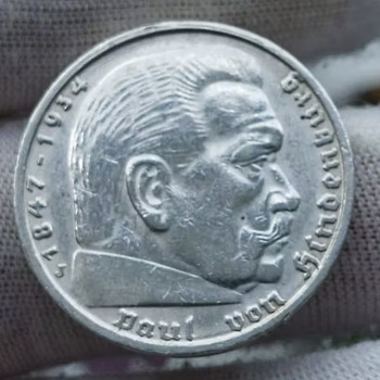 Saksamaa 5 reichsmark 1935 J hõbe