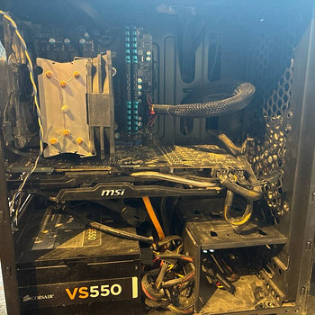 Корпус ПК с комплектующими- MSI H61, 8GB DDR3, Corsair 550W