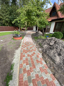 Sillutuskivid. Paigaldus, äärekivid, haljastus (9 foto / 10)