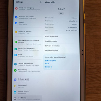 Планшет Galaxy tab A7