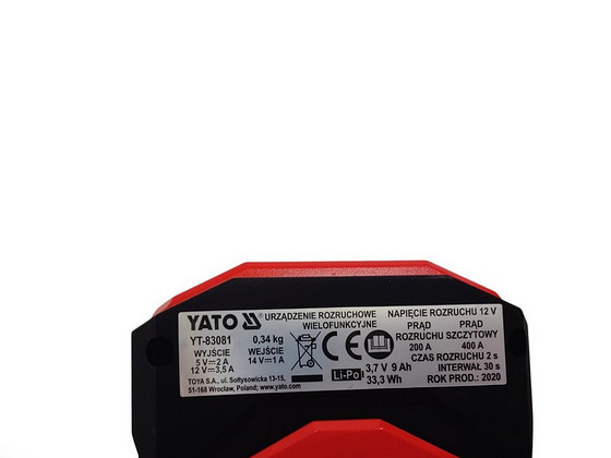 Akupank – YATO YT-83081 + Tarvikud + Kott, Nagu UUS