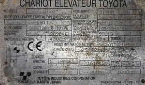 Электрический погрузчик Toyota 8FBET20 (8 фото из 8)