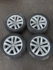 19" оригинальные диски Volkswagen Touareg 5x112 + зимние шины (2 фото из 9)