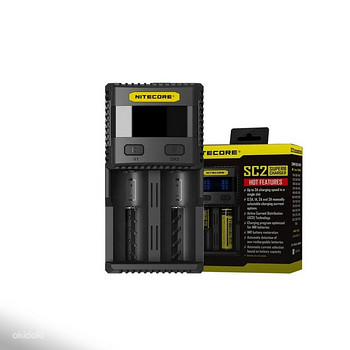 Nitecore SC2 laadija 2 akule