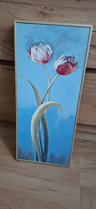 Dekoratiivne seinamaal interjööri jaoks, mõõtmed 19 x 43 cm. (4 foto / 6)