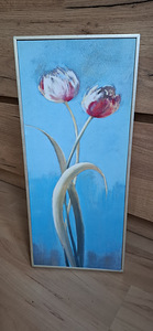 Dekoratiivne seinamaal interjööri jaoks, mõõtmed 19 x 43 cm. (5 foto / 6)