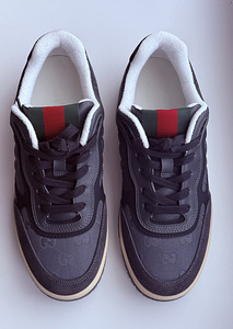 Gucci Mens Re-Web Monogram Sneakers , Gray (1 foto / 6)