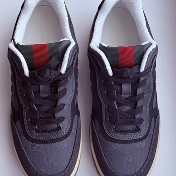 Gucci Mens Re-Web Monogram Sneakers , Gray