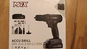 Аккумуляторная дрель Max 20V Li-Ion, 79 аксессуаров (3 фото из 3)