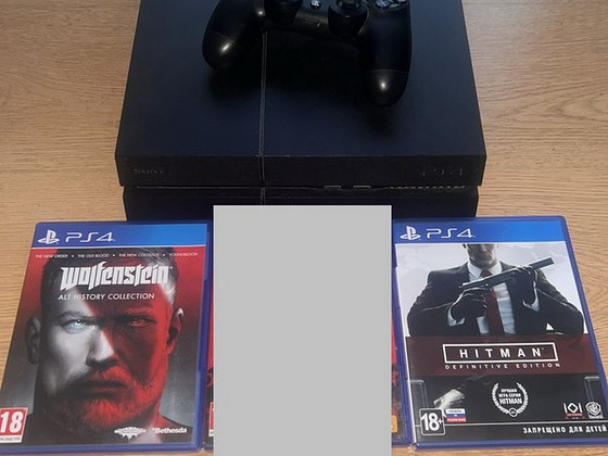 ORIGINAL PS4 1TB (Playstation 4) + 2 pulti + 2 mängu