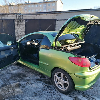 Müüa kabriolett PEUGEOT 206, bensiinimootor 1.6, 2004
