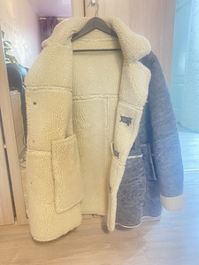 Zara uus lambanahkne mantel, XL, kunstnahk, pehme ja kerge (2 foto / 6)