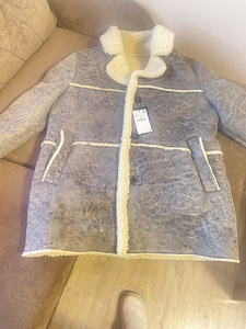 Zara uus lambanahkne mantel, XL, kunstnahk, pehme ja kerge (6 foto / 6)