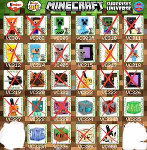 Kinder Surprise Minecraft обмен (2 фото из 2)