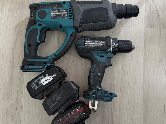 Аккумуляторная дрель makita + аккумулятор