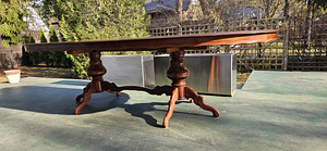 Pikendatav söögilaud 238/287cm x 108cm, kõrgus 81cm (5 foto / 10)