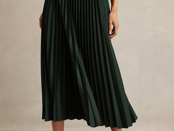 H&M Pleated Midi Skirt