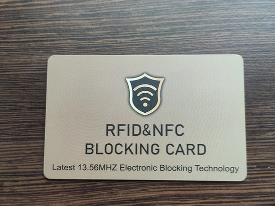 Карта блокировки RFID и NFC (защищает данные ваших карт)
