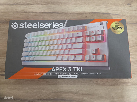 Steelseries Apex 3 TKl valge klaviatuur