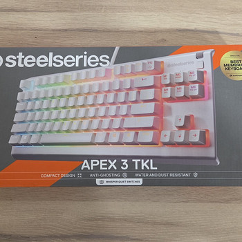 Steelseries Apex 3 TKl valge klaviatuur