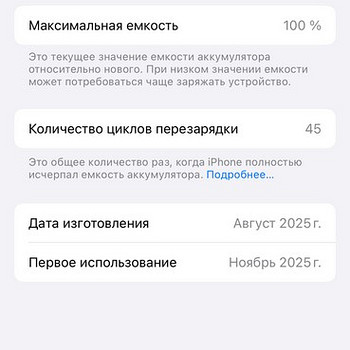 iPhone 15 battery100%