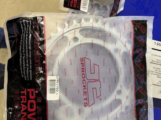 JT sprockets front and rear 14t/40t