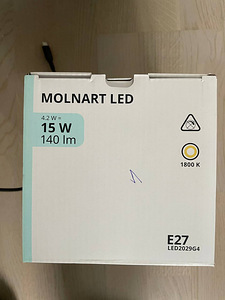 Ikea MOLNART новая лампочка (1 фото из 3)
