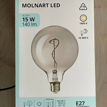 Ikea MOLNART новая лампочка