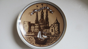 Настенная тарелка VecRiga (Старая Рига) 14,5 см. (1 фото из 3)
