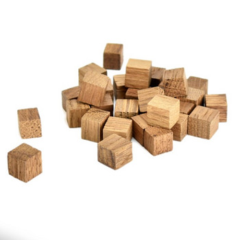 Väikesed prantsuse tammekuubikud 1x1x1 100g; keskmise röstig