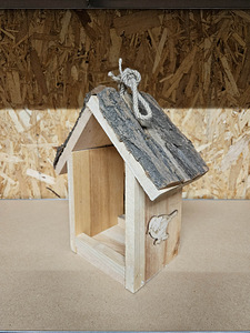 Uus käsitööna tehtud linnusöögimaja 30x13,5x27 cm (1 foto / 6)