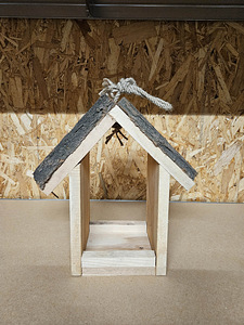Uus käsitööna tehtud linnusöögimaja 30x13,5x27 cm (5 foto / 6)