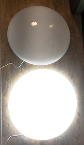 76 ja 60 cm valgustid / plfoonid, mis vajavad LED vahetamist (6 foto / 10)