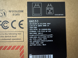 ASUS ROG Strix G16 / 32GB / 1TB / RTX 5050 / UUS (4 foto / 4)